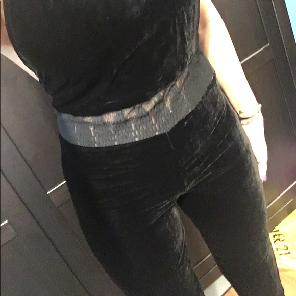 Free People velvet jumpsuit - Picture 6 of 8